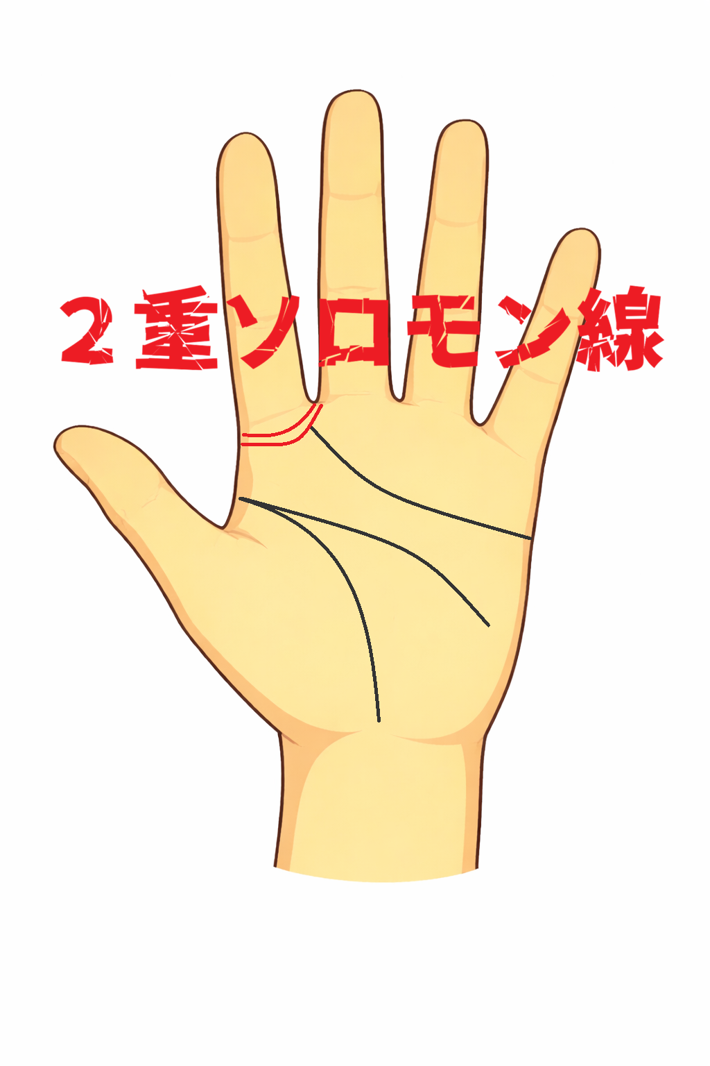 ２重ソロモン線の手相の解説記事の画像
