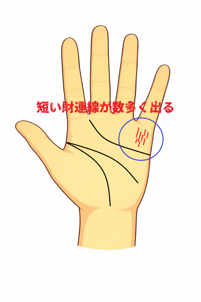 財運線が多く出る手相についての解説記事画像